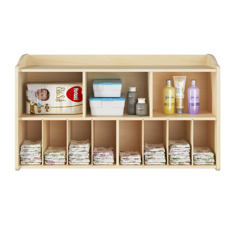 Wall mounted diaper store storage